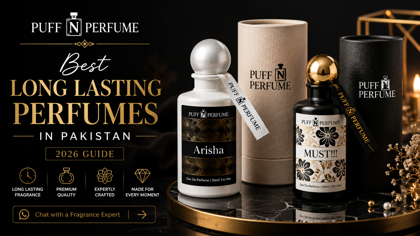 Best Long Lasting Perfumes in Pakistan by Puff N Perfume